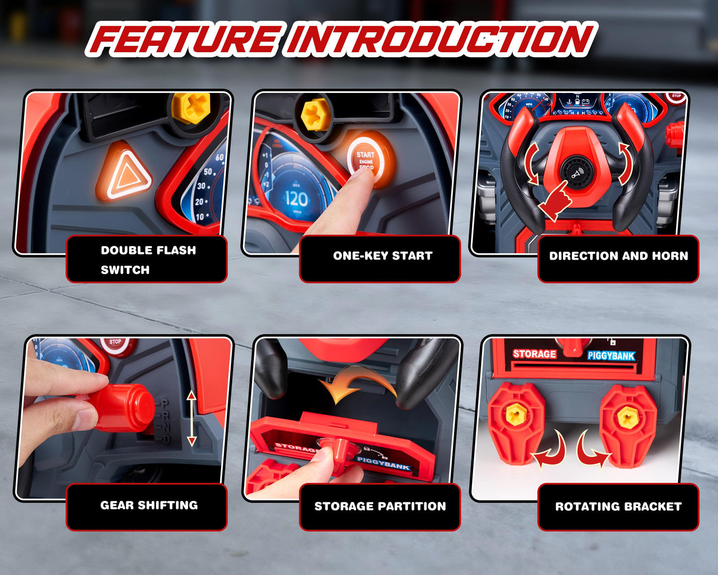 POFJOEQ Interactive Truck Engine Toy with Removable Parts – Lights, Sounds & Creative Repair Play for 3-5 Year Olds