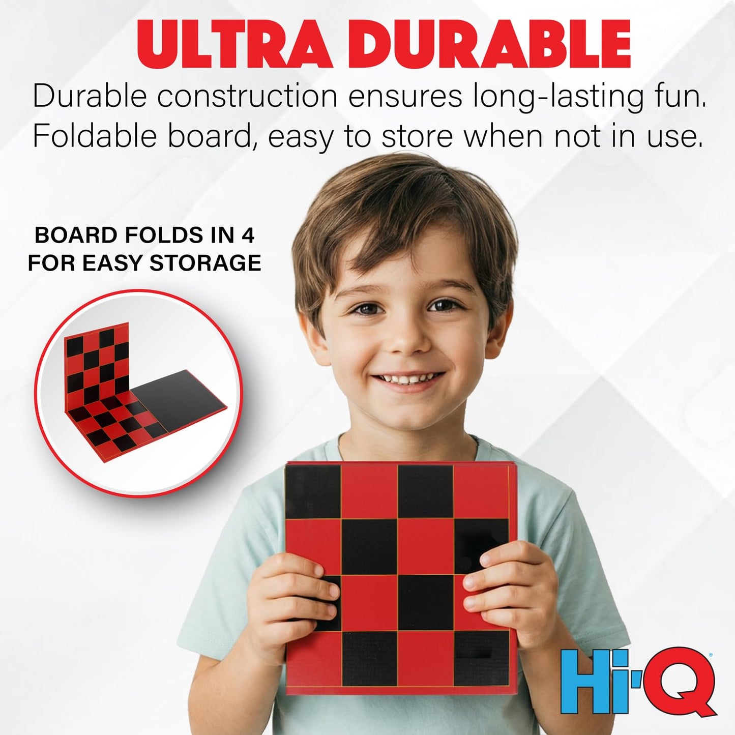 HI-Q Classic Chess Board Game | Point Games – Educational Folding Chess Set for Kids, Adults & Beginners