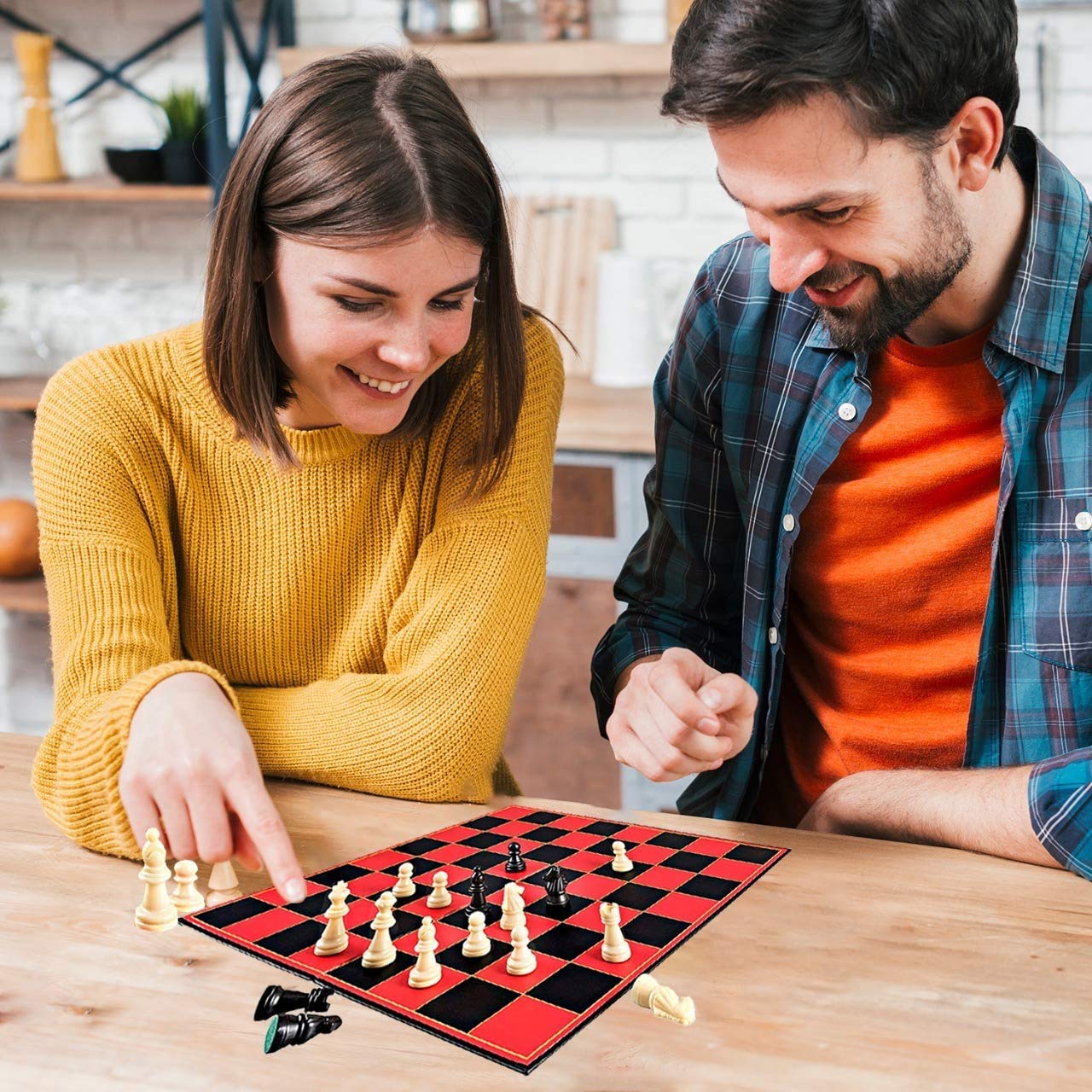 HI-Q Classic Chess Board Game | Point Games – Educational Folding Chess Set for Kids, Adults & Beginners