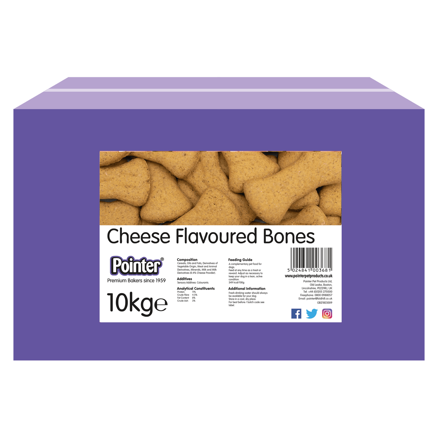 Pointer Cheese Flavoured Bones 10kg
