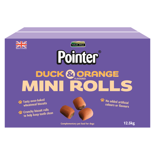 Pointer Duck & Orange Mini Rolls 12.5kg