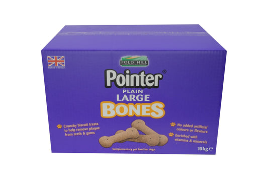 Pointer / Chewdles Plain Large Bones 10kg