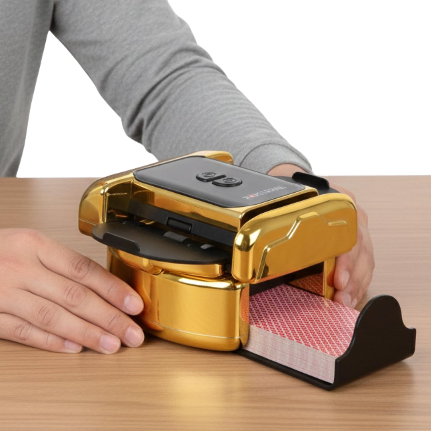 POKERPAL Automatic Card Shuffler for 1-2 Decks | USB-C Rechargeable, Dual Mode