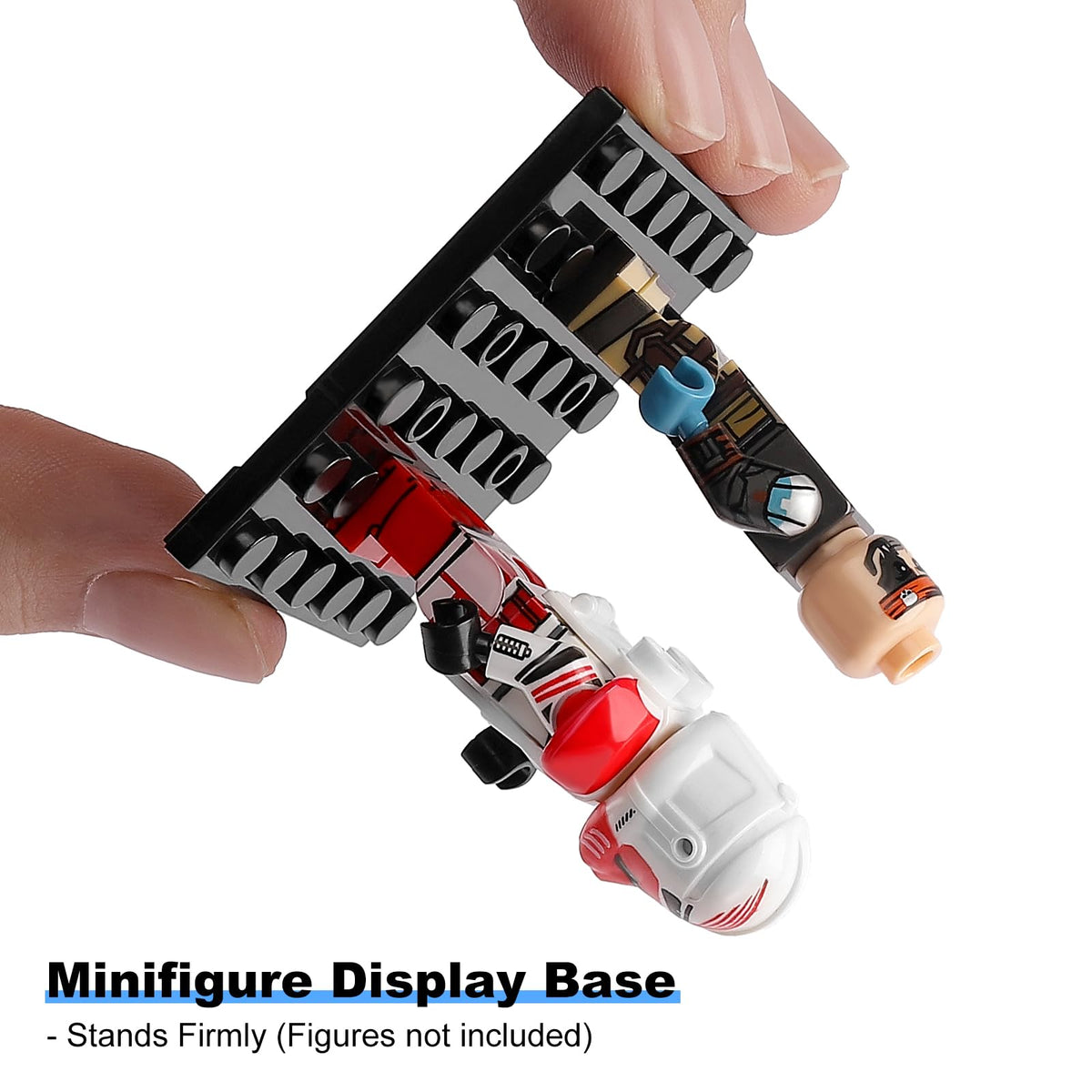 Pokiiulk 15 Mini Figure Display Cases – Dust-Proof, Clear Acrylic Boxes for Lego Minifigures (Black)