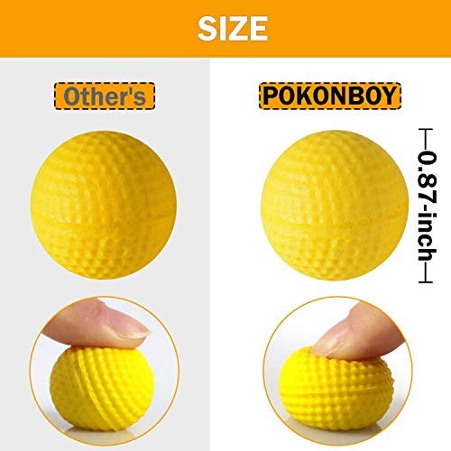 POKONBOY Upgraded 500-Round Ball Refills for Nerf Rival Apollo, Zeus, Atlas & Artemis (Storage Bag Included)