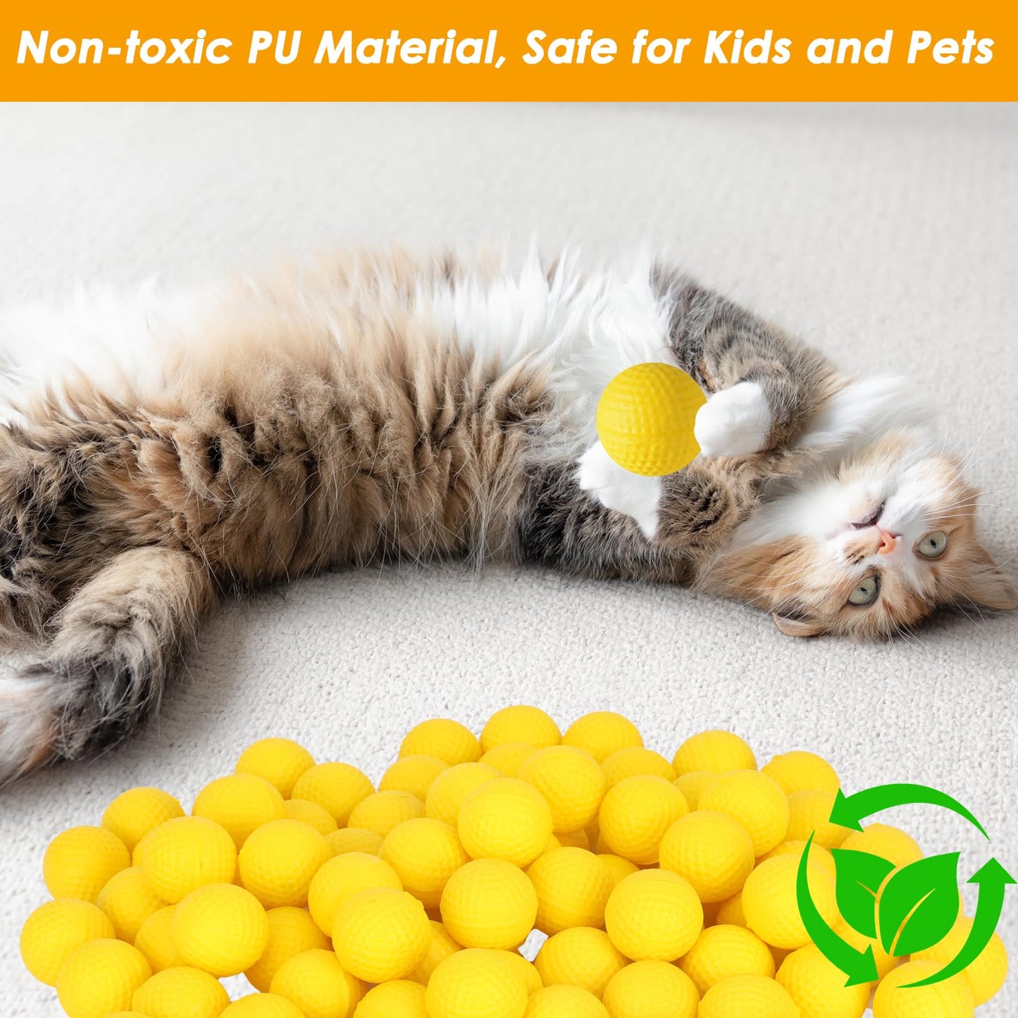 POKONBOY Upgraded 500-Round Ball Refills for Nerf Rival Apollo, Zeus, Atlas & Artemis (Storage Bag Included)
