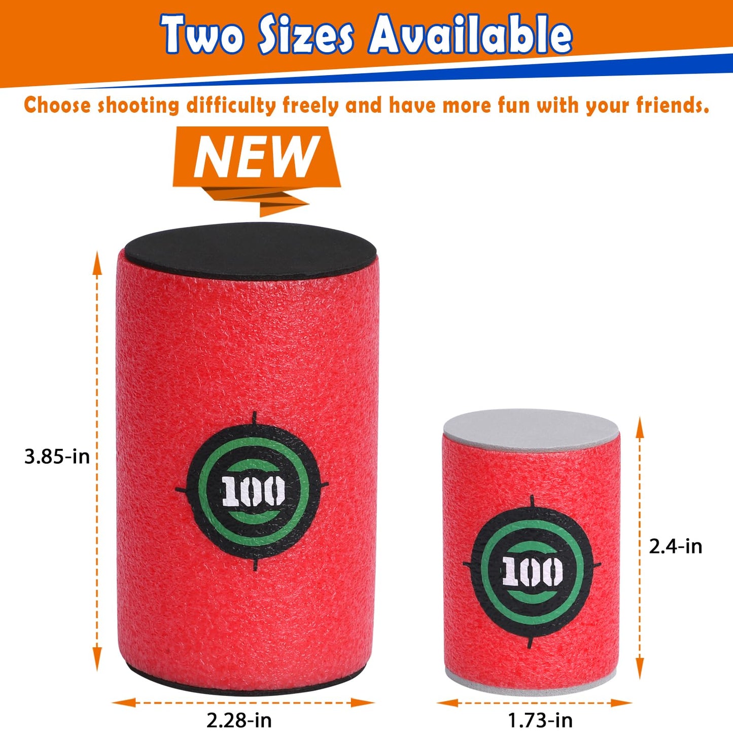 POKONBOY Soft Bullet Target – EVA Dart Target Set for Nerf Blasters