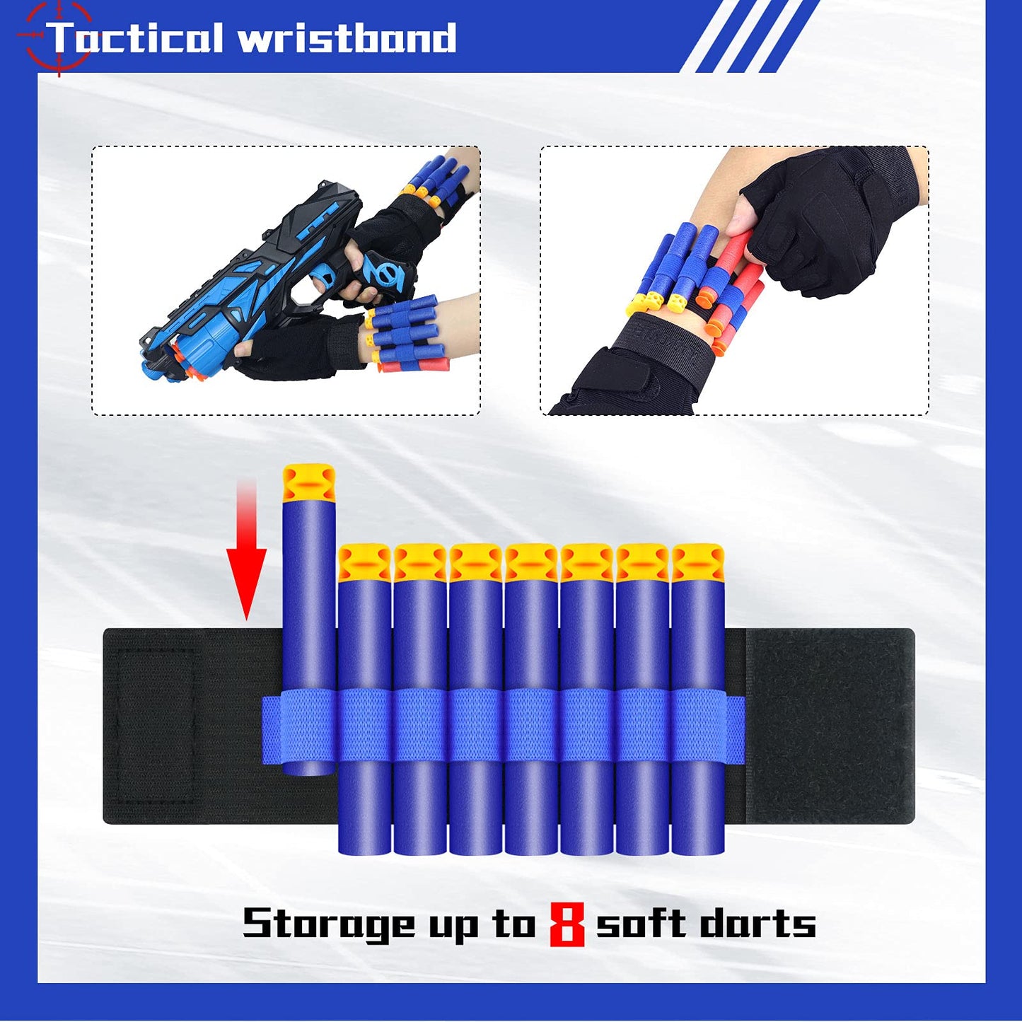 POKONBOY 2 Pack Blaster Guns with Rotating Drum, 80 Foam Darts & 2 Wristbands