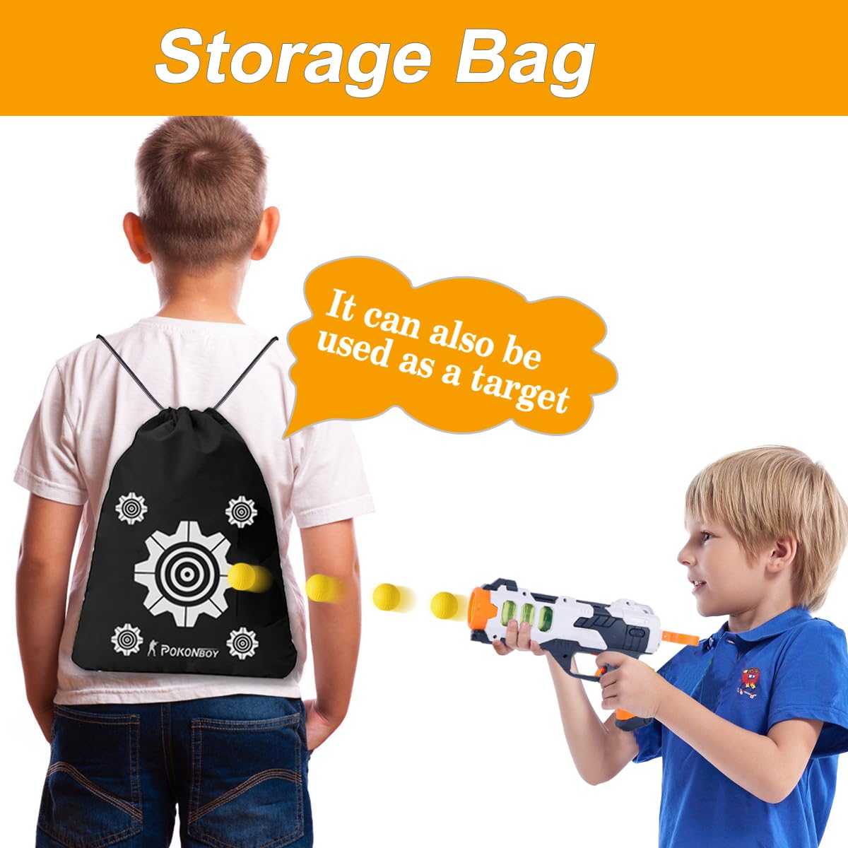POKONBOY Upgraded 500-Round Ball Refills for Nerf Rival Apollo, Zeus, Atlas & Artemis (Storage Bag Included)