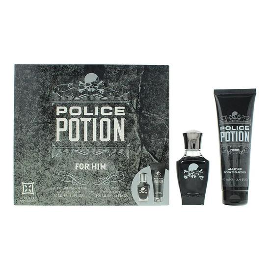 Police Potion for Him Gift Set 30ml EDP + 100ml Shower Gel Men's Fragrance
