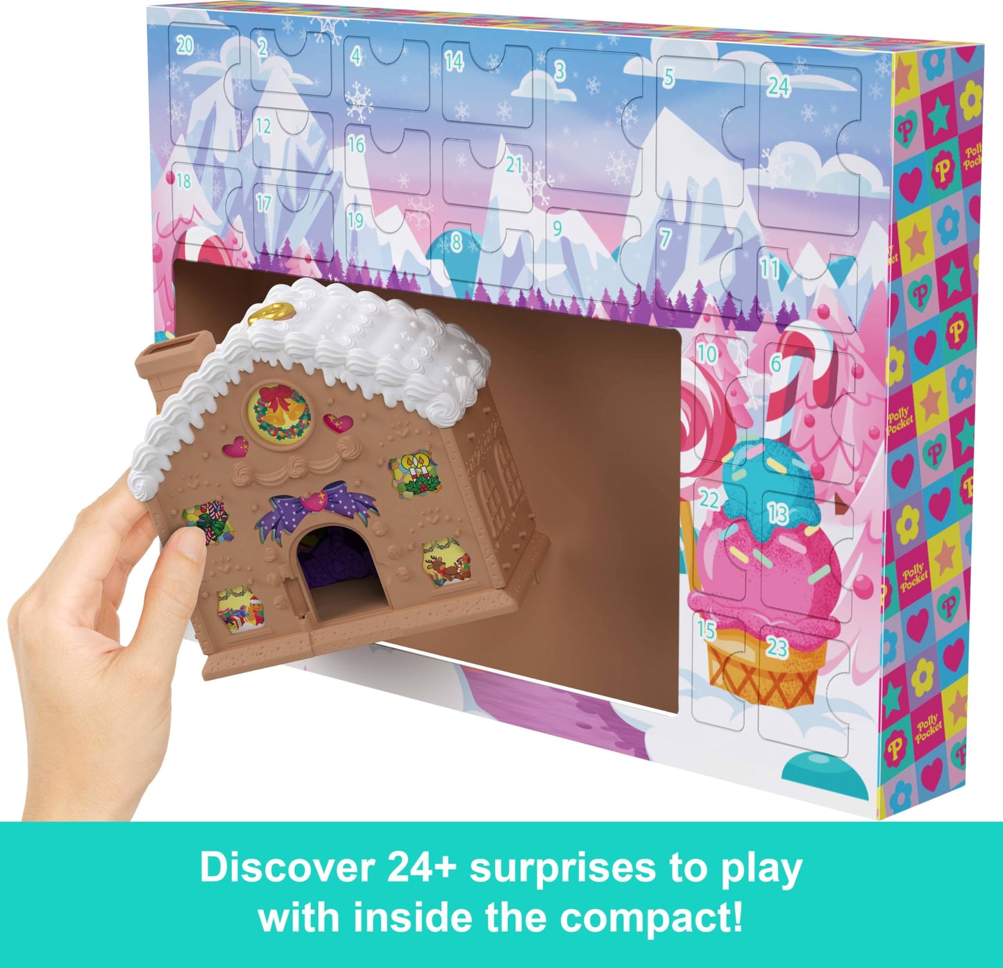 Polly Pocket Advent Calendar: 24+ Surprises in a DIY Gingerbread House Playset
