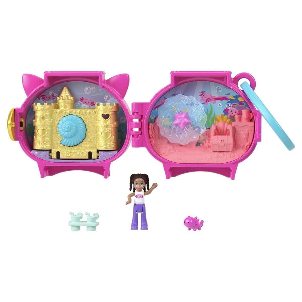 Polly Pocket Collectible Axolotl Compact Playset | Ages 4+