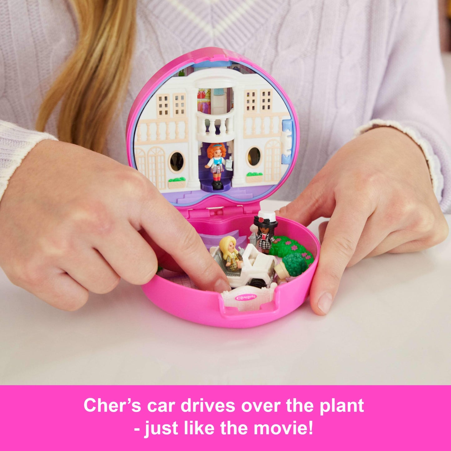 Polly Pocket x Clueless Collector Compact – Cher, Dionne & Tai with 5 Themed Accessories
