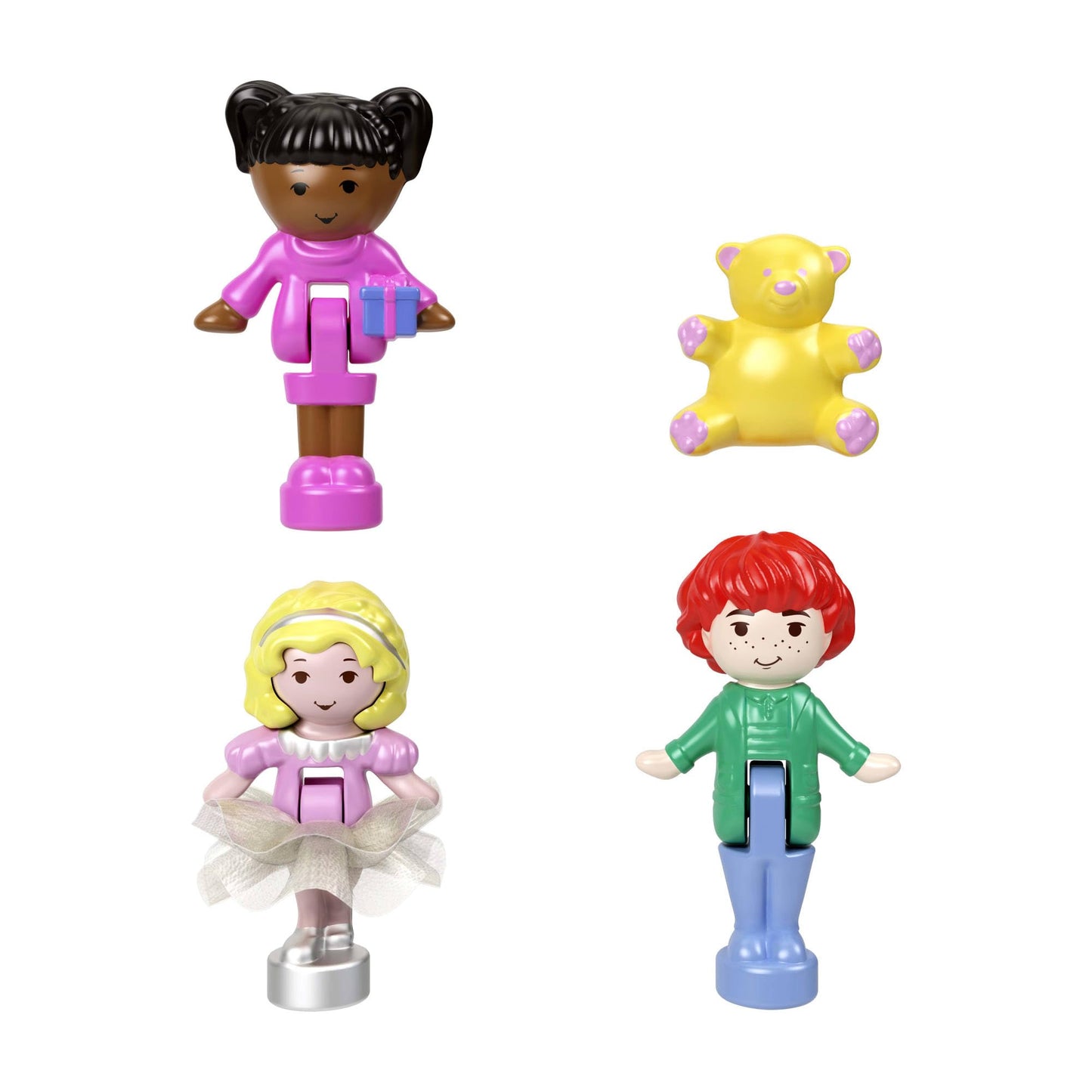 Polly Pocket Mattel 80th Anniversary Tribute Pencil Case Set | 3 Dolls, Pet & Celebration Furniture