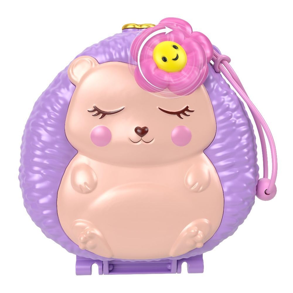 Polly Pocket Hedgehog Coffee Shop Compact — 2 Micro Dolls & 12 Accessories