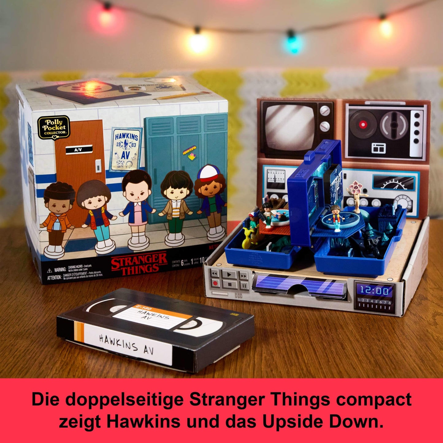 Polly Pocket Stranger Things Collector Playset: 6 Special Edition Dolls & 10 Accessories