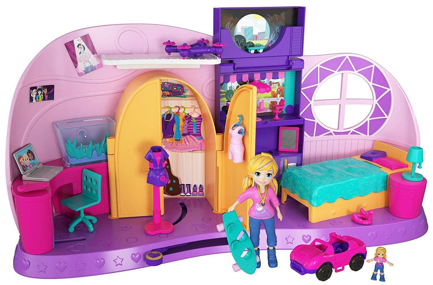 Polly Pocket Transformation Playset – Go Tiny Micro Polly Surprises