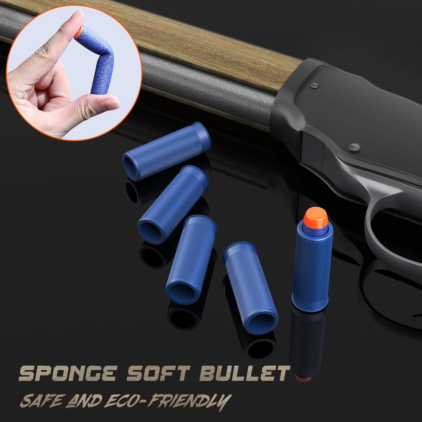 Poloma Shell Ejecting Toy Gun – Lever-Action, Soft Bullets, 14+ Play