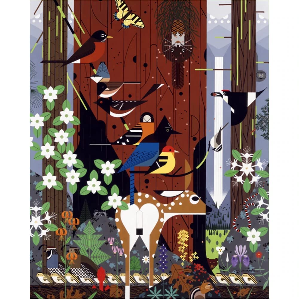 Charley Harper Sierra Range 1,000-Piece Jigsaw Puzzle by Pomegranate