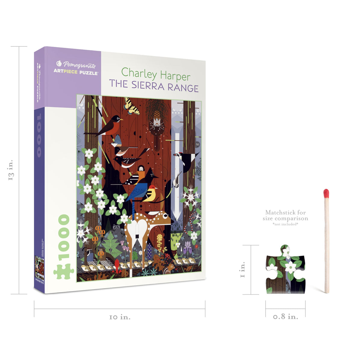 Charley Harper Sierra Range 1,000-Piece Jigsaw Puzzle by Pomegranate