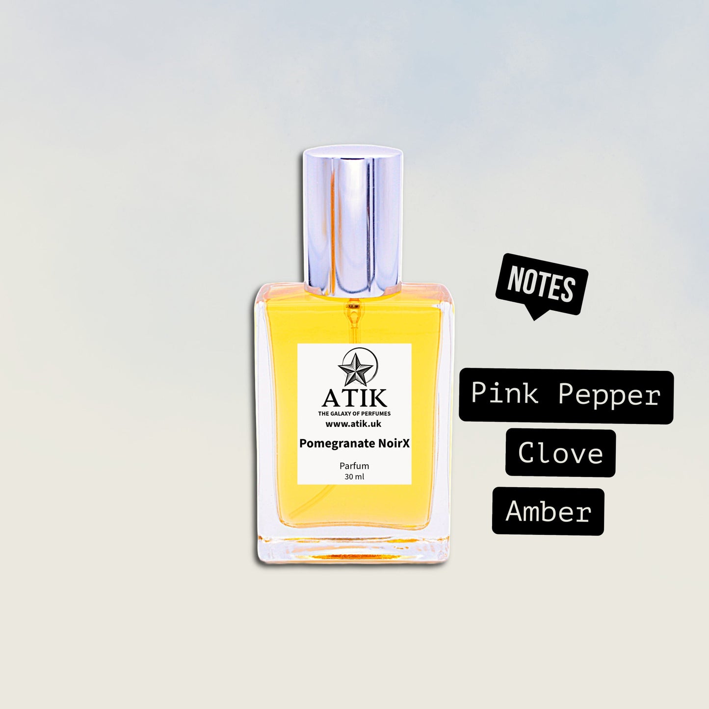Pomegranate NoirX25 Perfume Spray – Spiced Fruity & Woody Scent