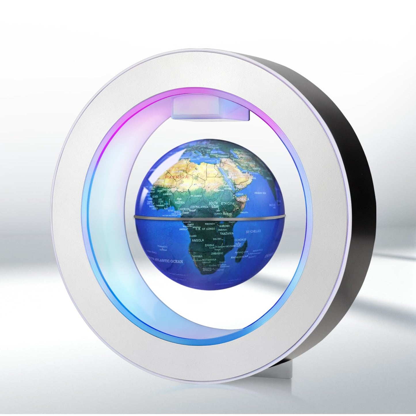 Poojaed Floating Globe O Frame – Magnetic Levitating World Globe for Desk, Office & Home Decor
