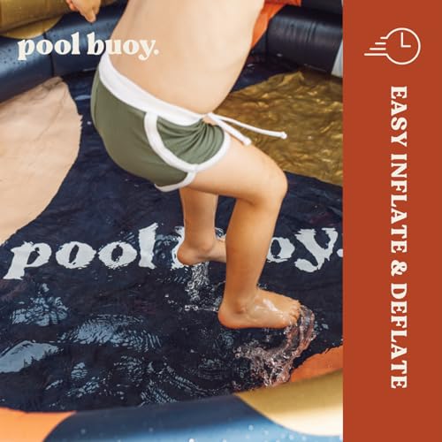 Pool Buoy Round Inflatable Pool with Storage Bag | 65-Inch Family Backyard Pool