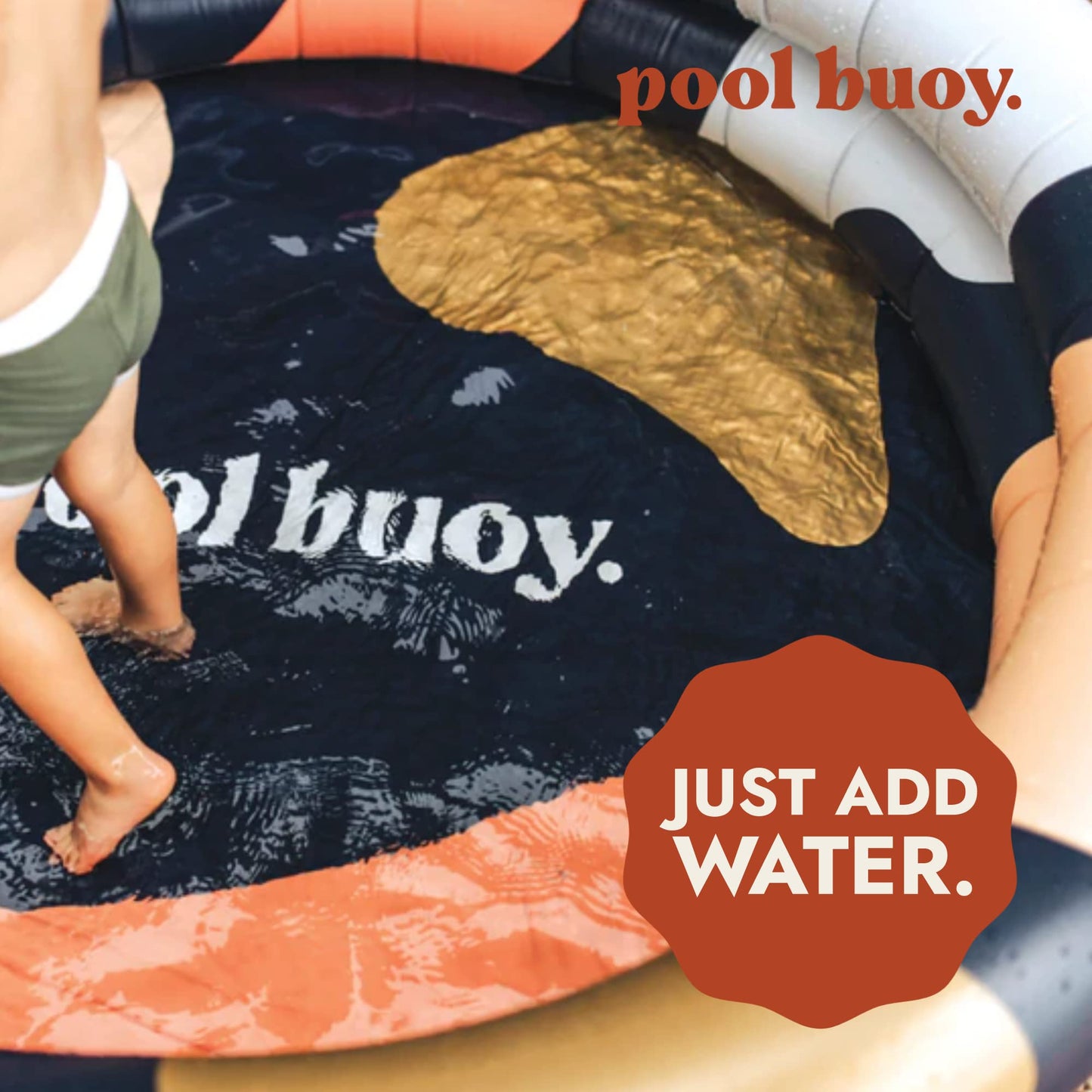 Pool Buoy Round Inflatable Pool with Storage Bag | 65-Inch Family Backyard Pool