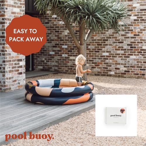 Pool Buoy Round Inflatable Pool with Storage Bag | 65-Inch Family Backyard Pool