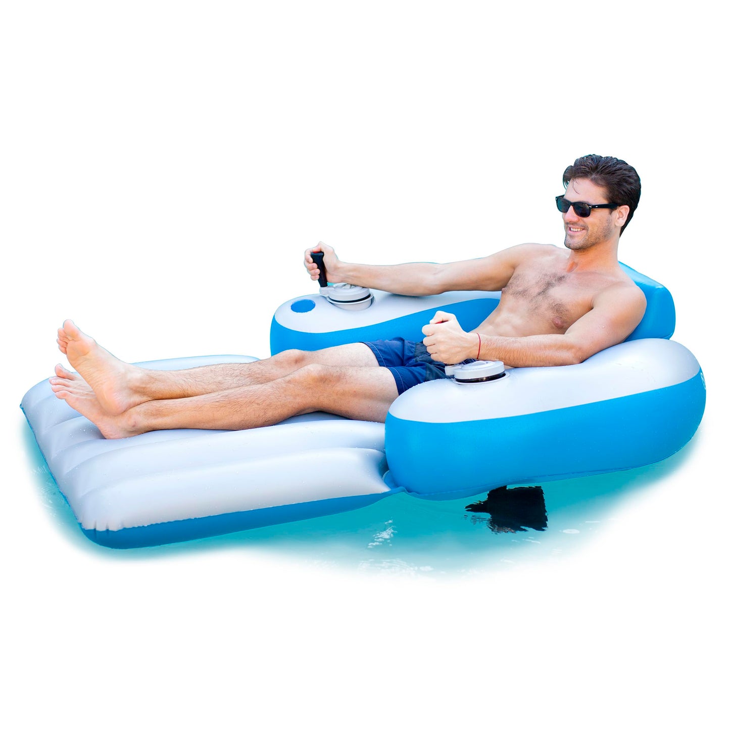 PoolCandy Splash Runner Motorized Pool Lounger – Deluxe 9V In-Pool Lounger