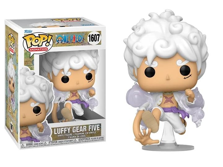 POP Anime One Piece Monkey D. Luffy Gear Five Funko Vinyl Figure — 3.75 in Bundled with Compatible Box Protector Case