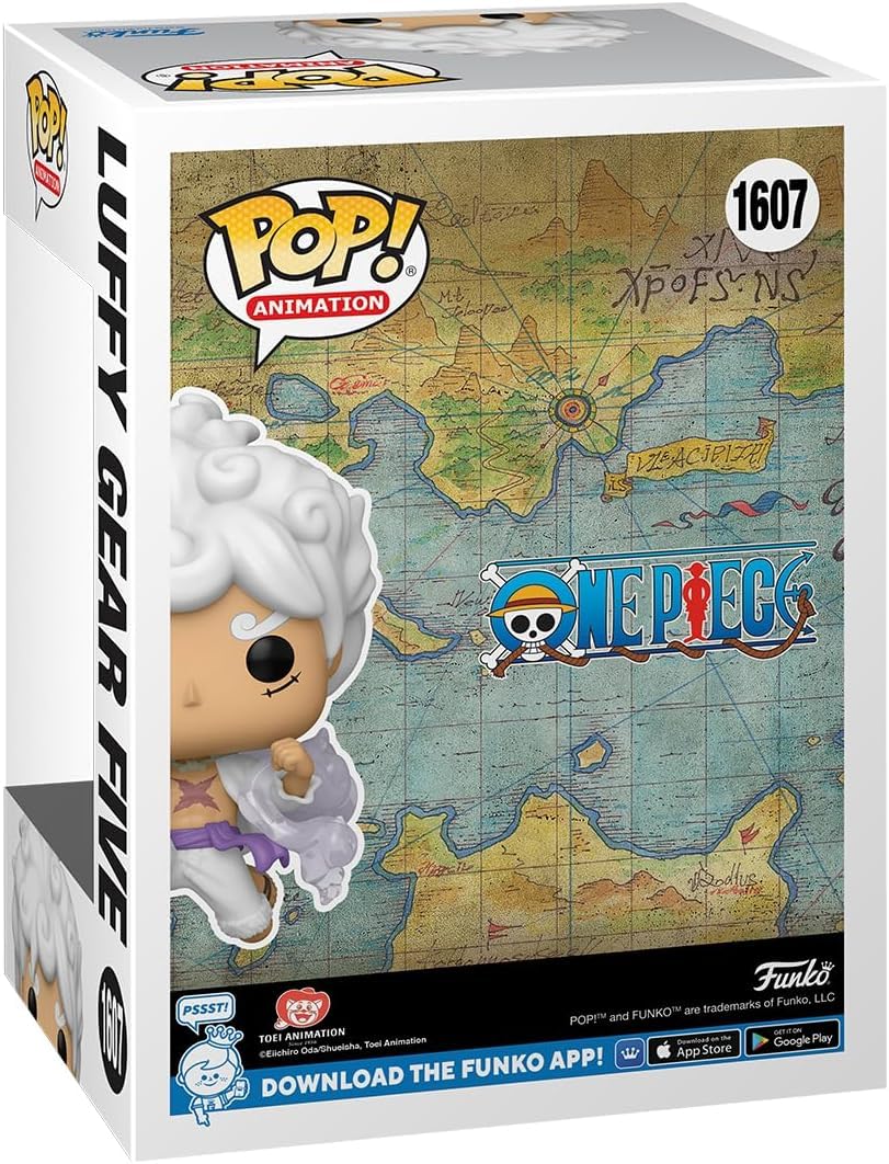 POP Anime One Piece Monkey D. Luffy Gear Five Funko Vinyl Figure — 3.75 in Bundled with Compatible Box Protector Case