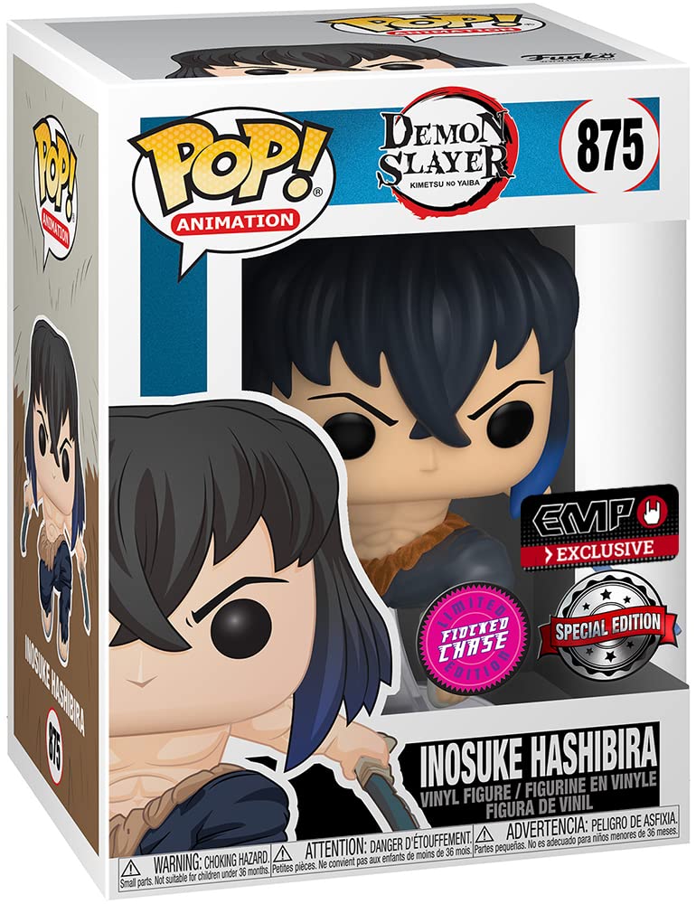 POP Funko Pop Demon Slayer Inosuke Exclusive Flocked – Special Edition