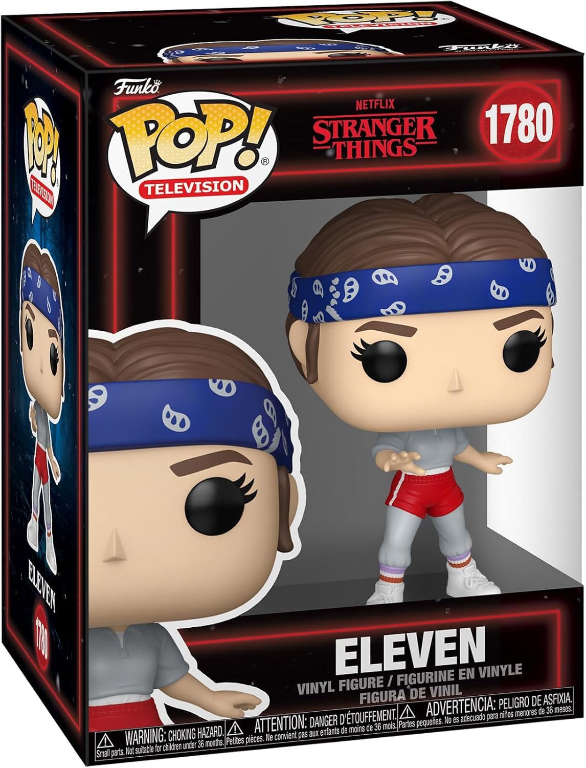 POP TV Stranger Things Eleven with Bandana Season 5 Funko Vinyl Figure — 3.75in Bundle with Box Protector Case