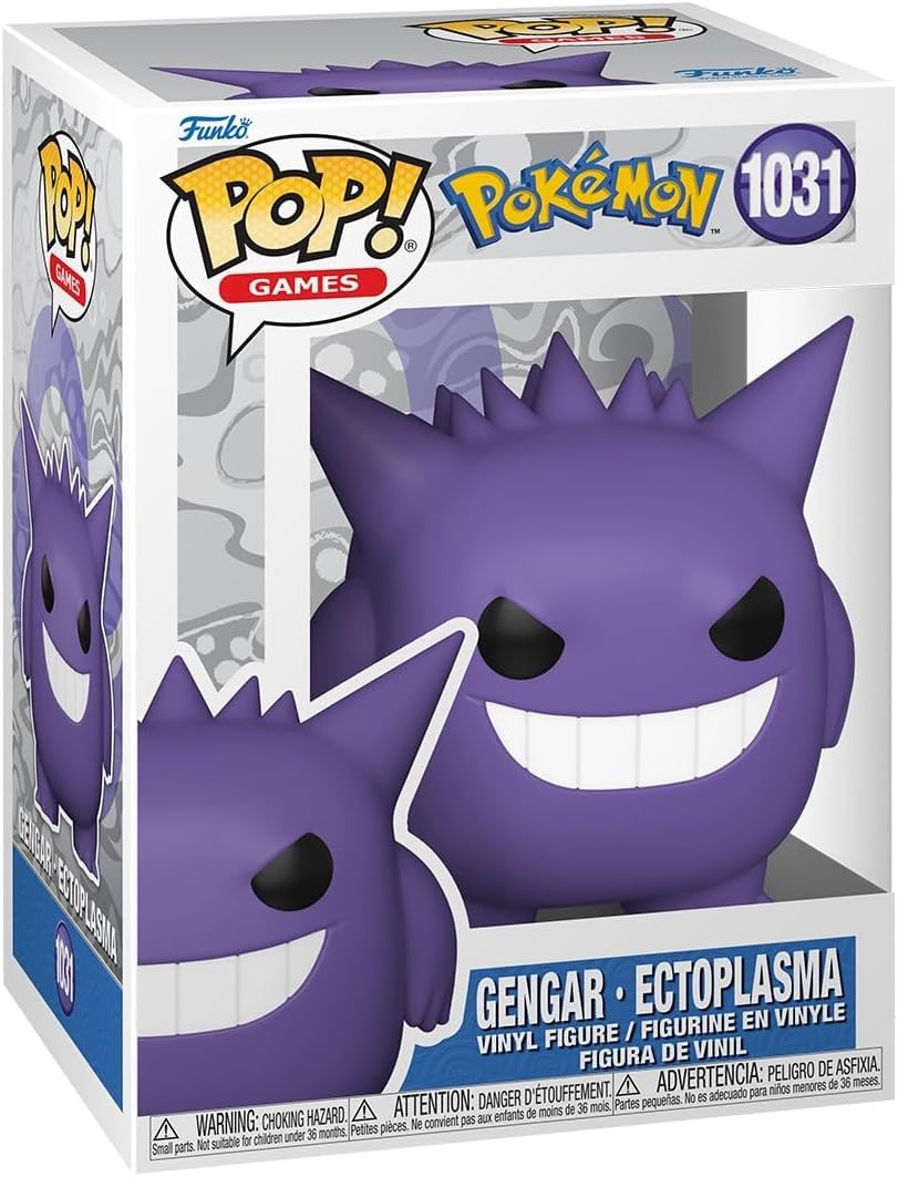 POP Gengar (Ectoplasma) Funko Vinyl Figure – 3.75 inches with Box Protector Case