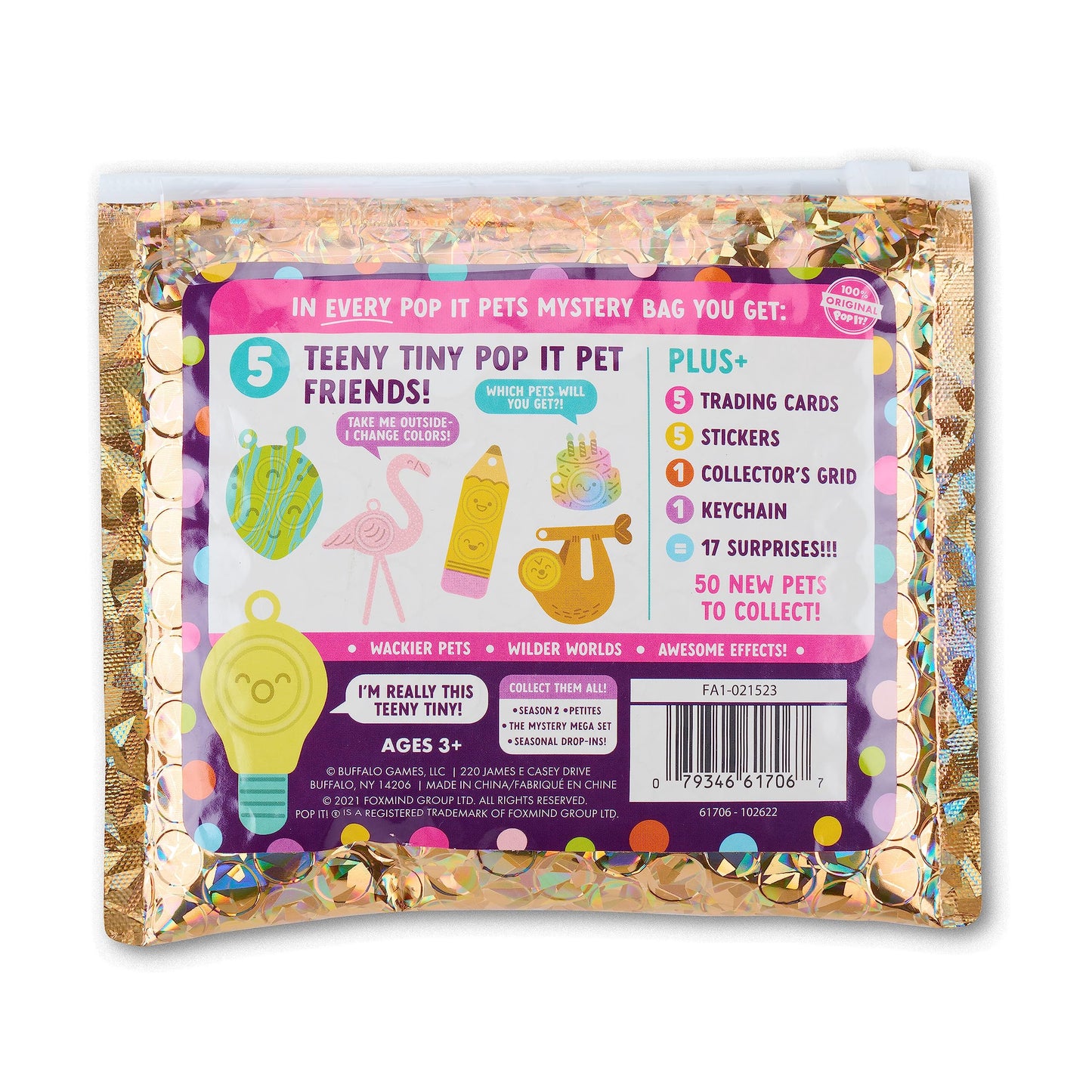 Pop It! Pets Season 2 by Buffalo Games | Ultimate Sensory Fidget Toy with 17 Surprises