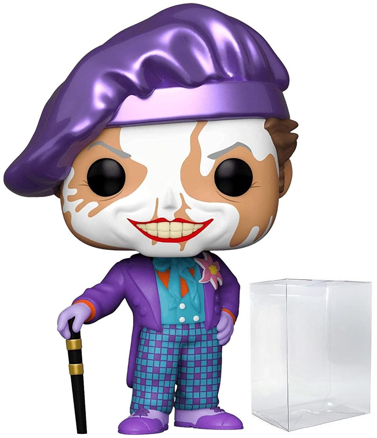 POP DC Heroes Joker 1989 Edition Chase – Funko Vinyl Figure with Box Protector | Batman 80th