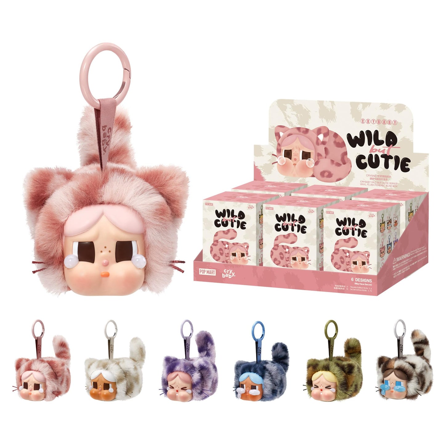 POP MART Crybaby Wild but Cutie Series — Vinyl Plush Pendant Blind Box Collectible Toys