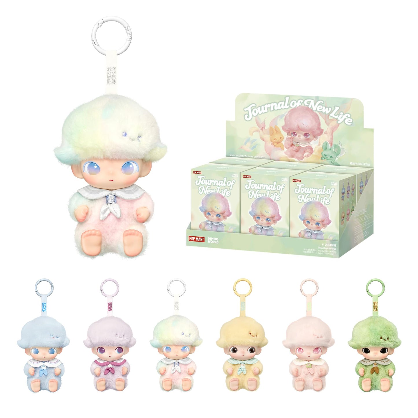 POP MART DIMOO Journal of New Life Series Blind Box Figures | Vinyl Plush Pendant Collectibles