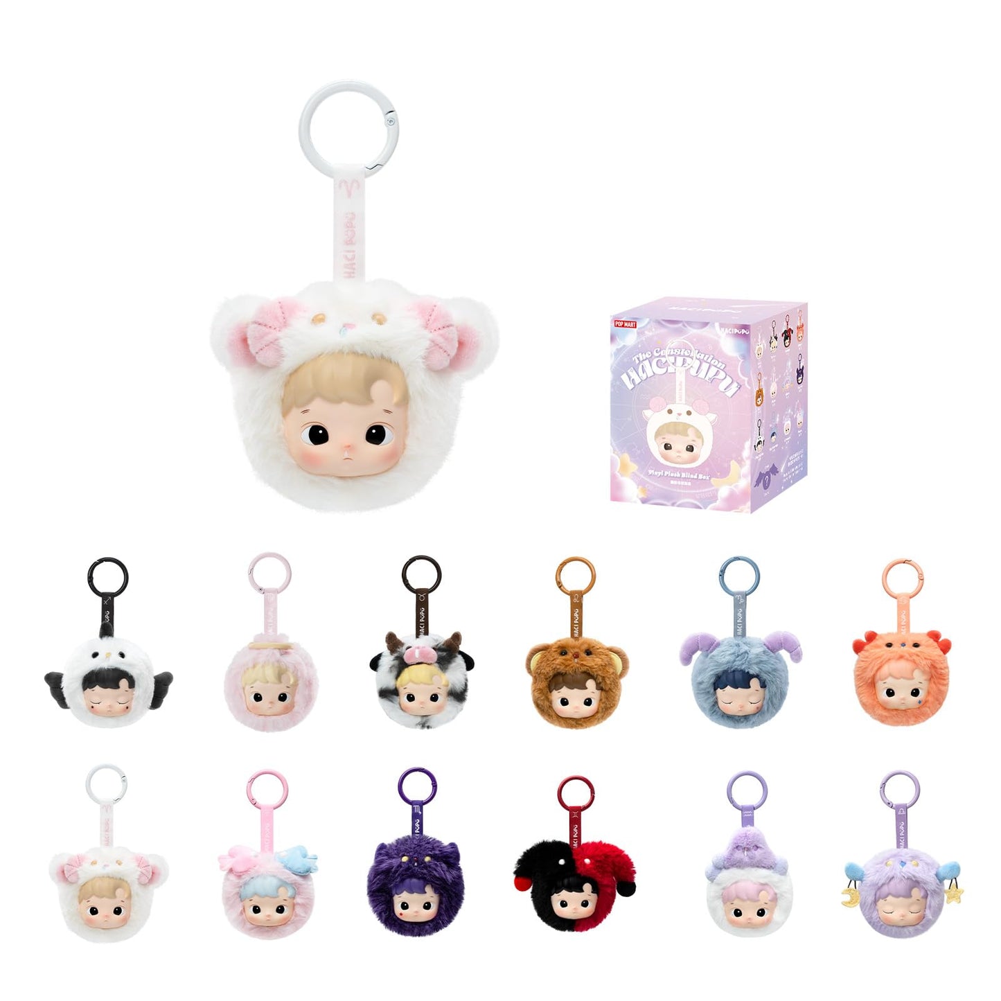 POP MART HACIPUPU Constellation Series Blind Box – Random Vinyl Plush Figures