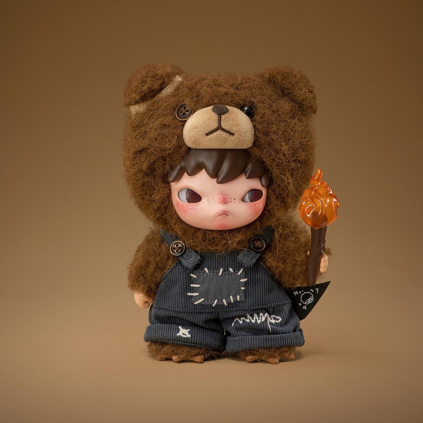 POP MART Hirono Living – Wild-Fight for Joy Plush Doll, 6.3in Collectible Toy & Home Decor