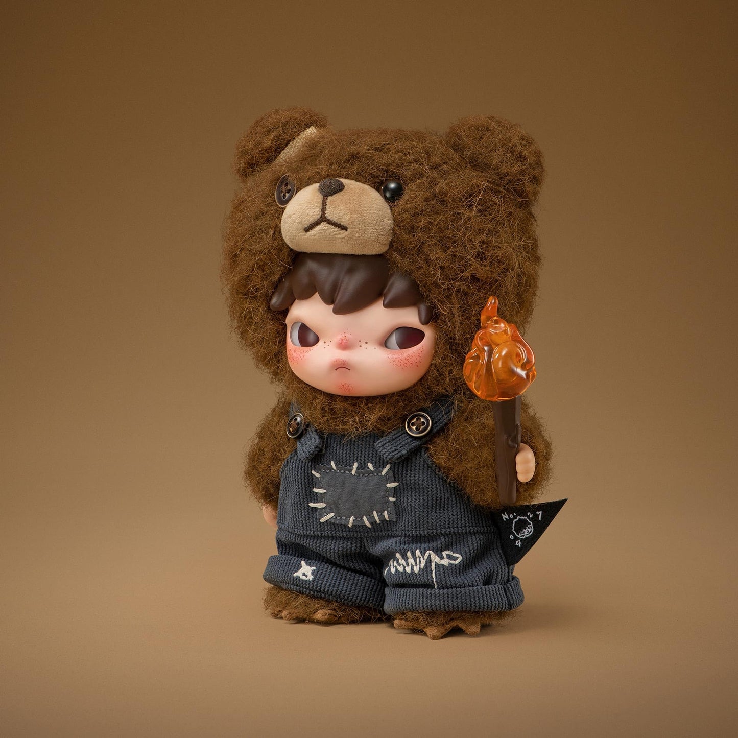 POP MART Hirono Living – Wild-Fight for Joy Plush Doll, 6.3in Collectible Toy & Home Decor