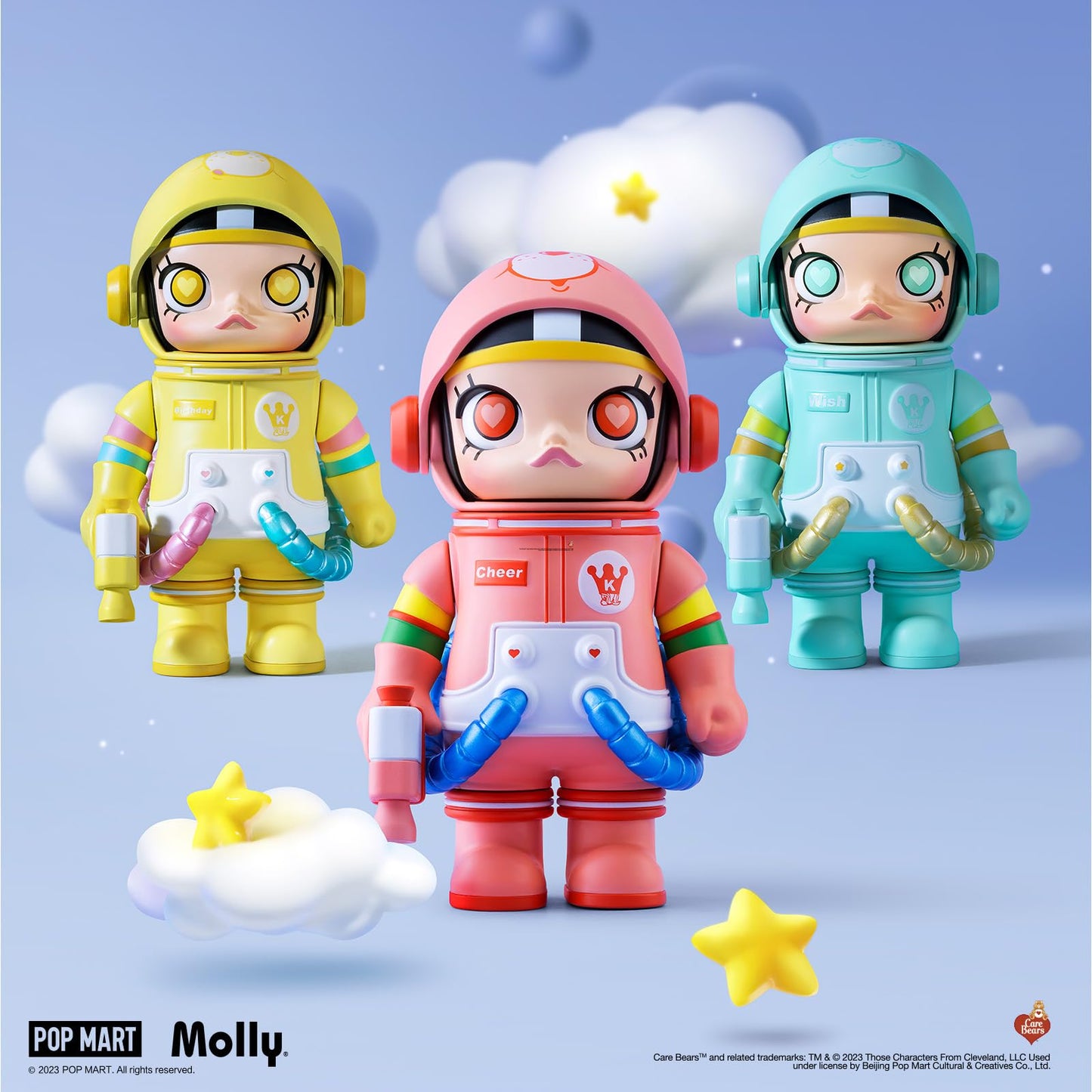 POP MART MEGA Space Molly 9PC Blind Box Figures – Random Design Collectibles for Desk & Home Decor
