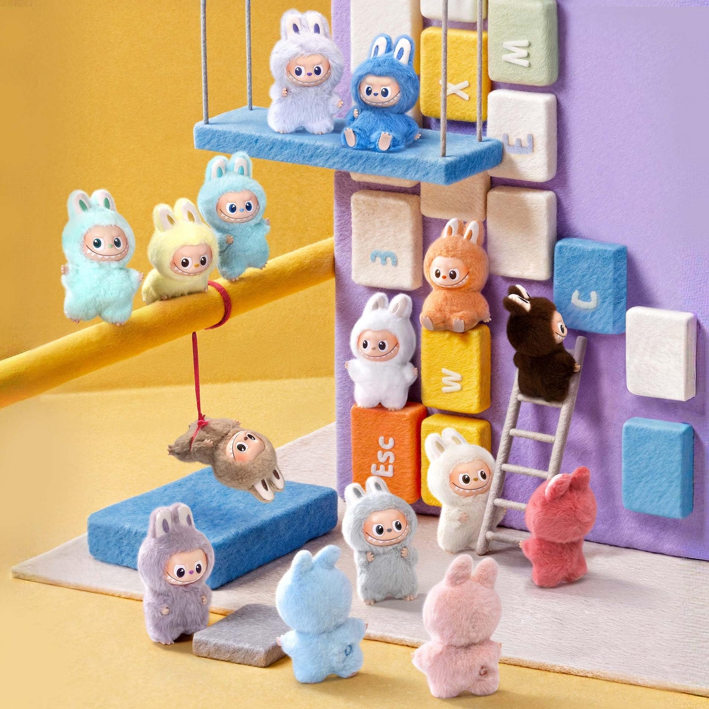 POP MART The Monster PIN for Love Series A-M – Vinyl Plush Pendant Blind Box | Labubu Collectible Toys
