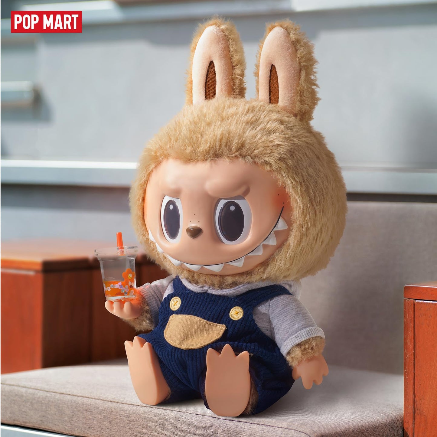 POP MART The Monsters Time to Chill Vinyl Plush Doll – Unisex Collectible Figure for Modern Home Decor