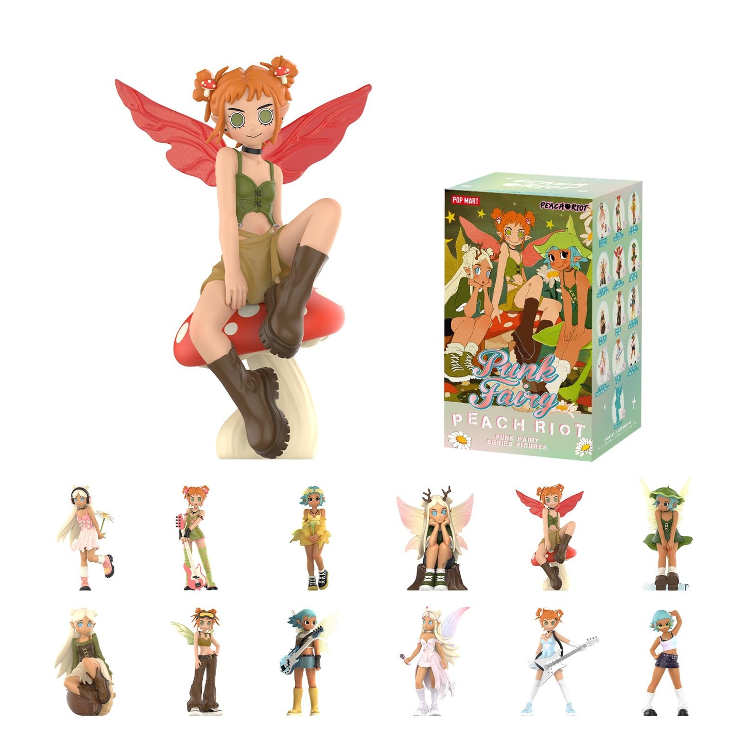 POP MART Peach Riot Punk Fairy Series Figures – Blind Box Collectibles