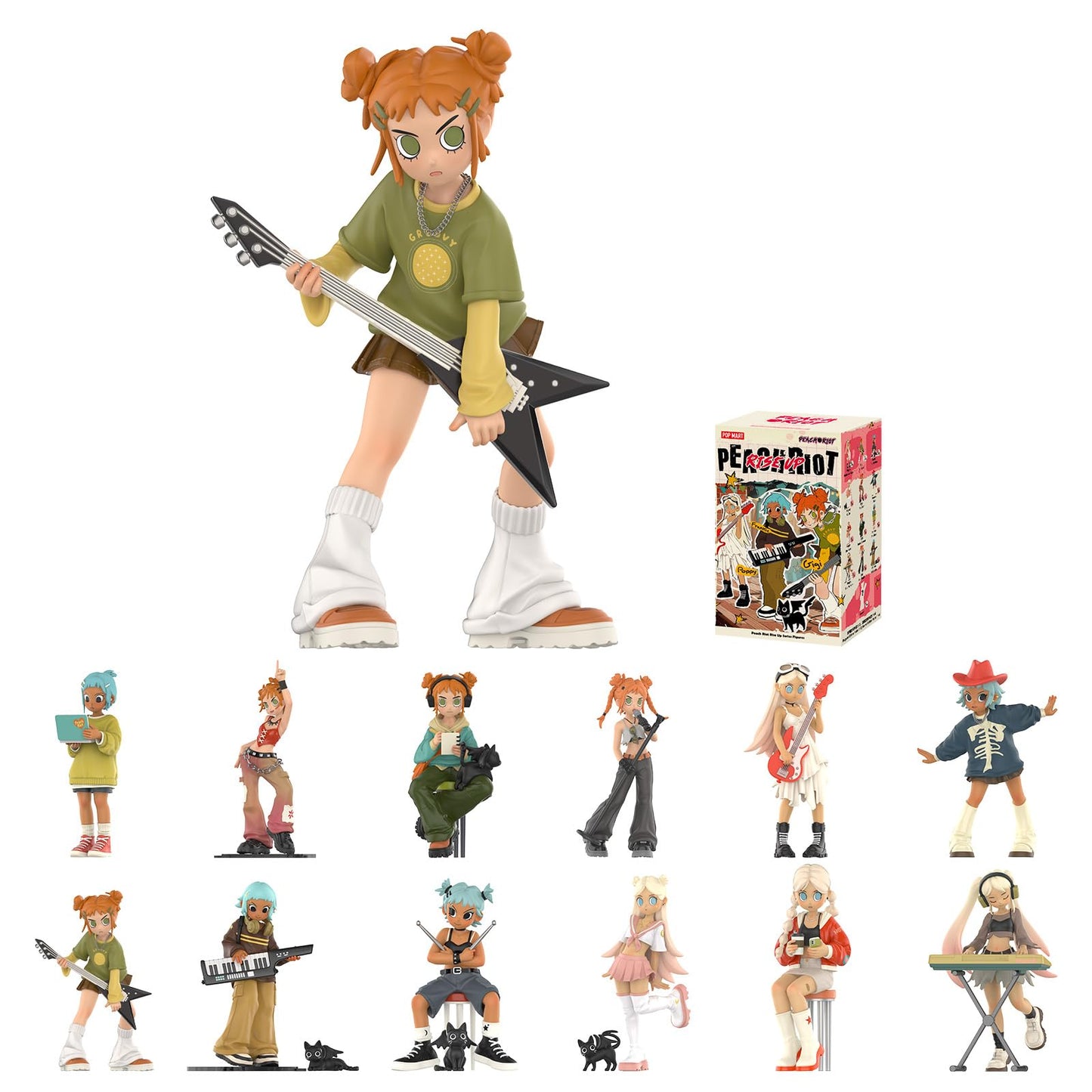 POP MART Peach Riot Rise Up Series Figures | Blind Box Collectibles