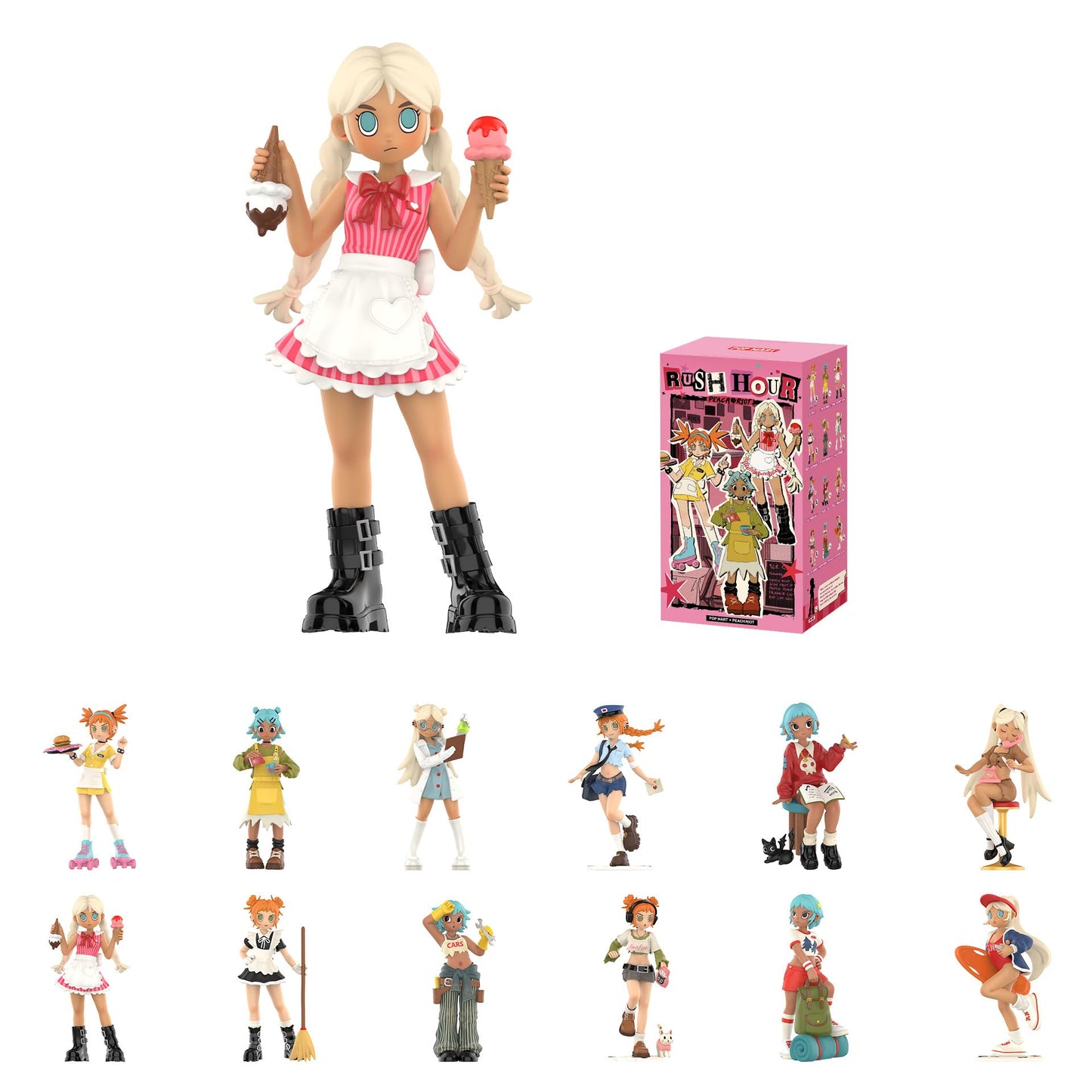 POP MART Peach Riot Rush Hour Series Figures – Blind Box Collectibles & Gift Ideas