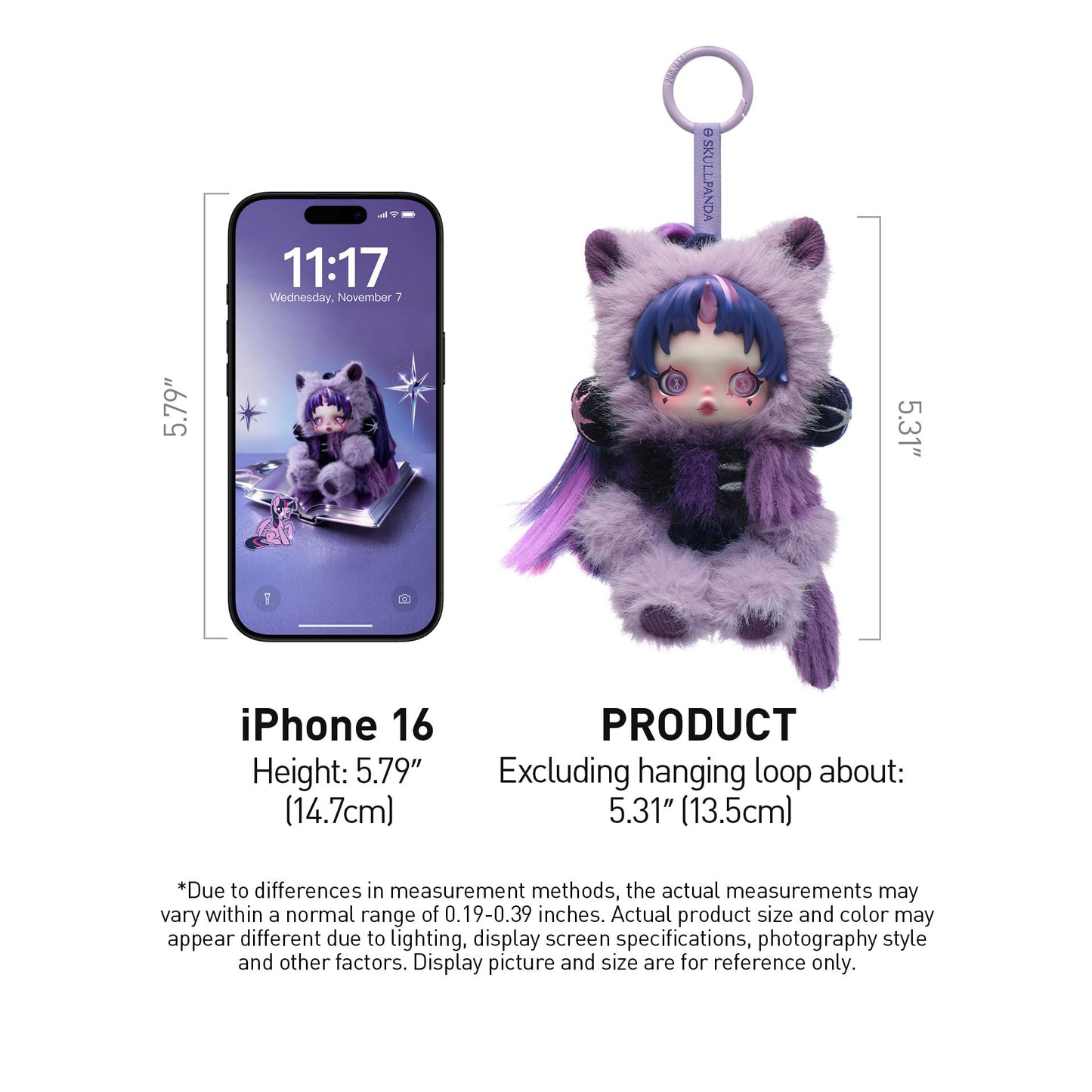 POP MART Skullpanda × My Little Pony Series Blind Box Figures – Plush Doll Pendant Collectibles, Gift for Girls & Boys