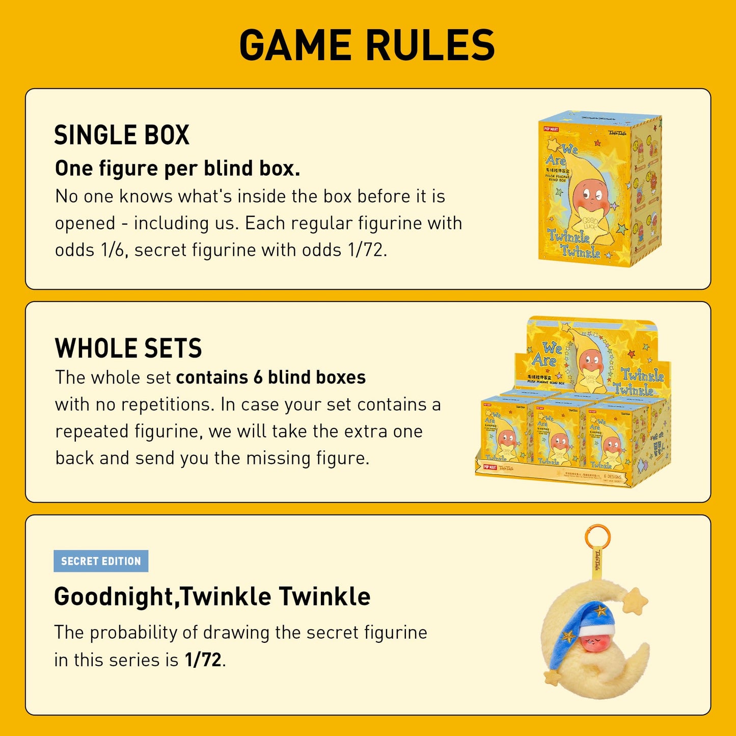 POP MART We are Twinkle Twinkle Series Plush Pendant Blind Box – Random Collectible Figures